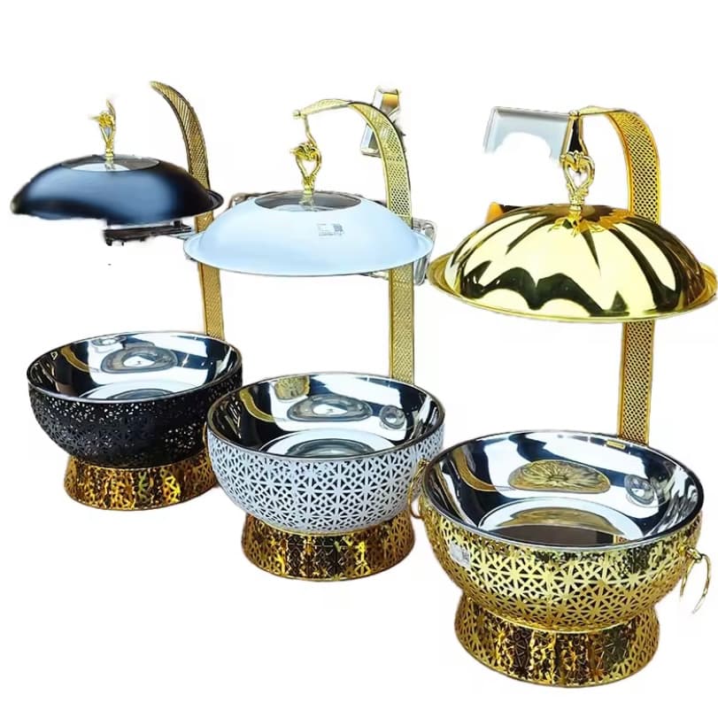 Gold luxury chafing dishes
